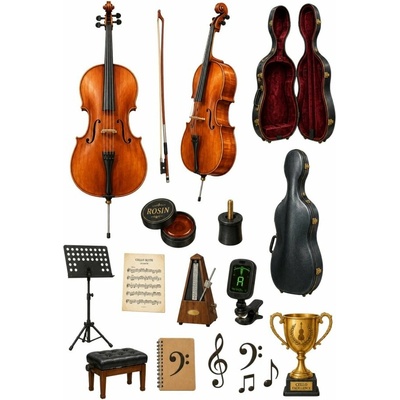 Ozdobsidort Jedlý tisk Violoncello a klasická hudba – arch A4 A4 Fondánový list – Hledejceny.cz