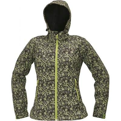 Červa softshellová Yowie Printed zeleno hnedá
