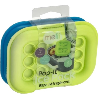 Melii Силиконова форма за замразяване Melii - 2 броя, Blue/Lime (ML15710)
