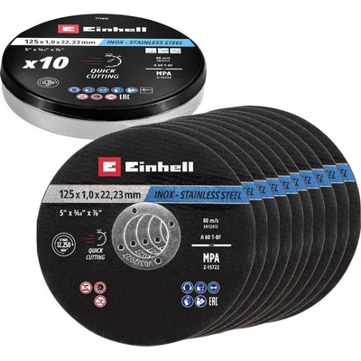 Einhell sada rezných kotúčov 125 mm 711442 10 ks