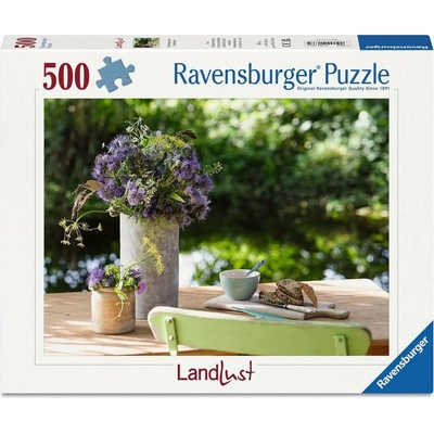 Ravensburger Landlust Kvetinový pozdrav na záhradnom stolíku 500 dielov
