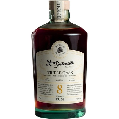 Ron Sostenible Triple Cask 43% 0,7 l (holá láhev)