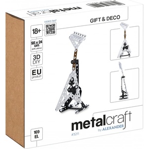  Метален конструктор MetalCraft, Мини китара JS, бяла (M3211-W)