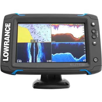 LOWRANCE Elite-7 Ti Total Scan so sondou sonar + akumulátor + nabíjačka