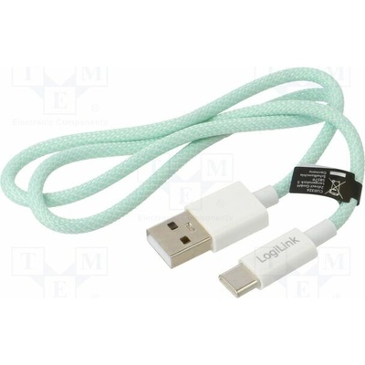 Logilink CU0326 USB 2.0 USB A vidlice USB C vidlice 500mm zelený
