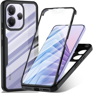 Techsuit Калъф за Xiaomi Redmi Note 14 5G + Протектор - ColorVerse 360 Series - Черен