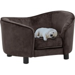 vidaXL Dog sofa 69x49x40 cm brown plush 170942