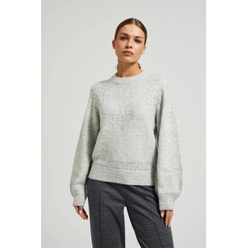 Moodo Суитшърт с лъскава нишка в сиво Moodo Moodo | Siv | ЖЕНИ | XS