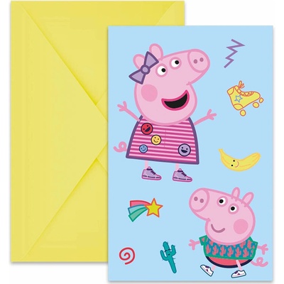 PROCOS Pozvánky na párty Prasiatko Peppa