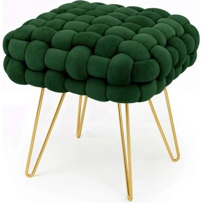 Ak furniture Taburet Dotty zelený