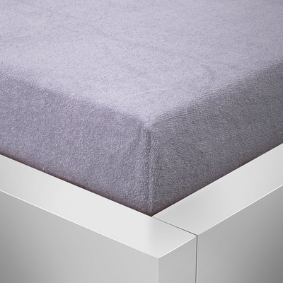 Froté prostěradlo Standard světle šedé 90x200