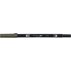 Tombow Маркер ABT Dual Brush N49 топло сиво 8 (ABT-N49)