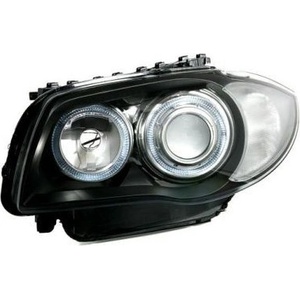  Кристални фарове за BMW E87 Angel Eyes (2004-2011) - черни