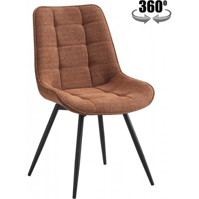 Velmoro Трапезен стол К-354 с функция въртене, оранжево/черно