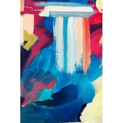 Funkčná počesaná teplákovina PANEL 77x115 cm farebná maľba