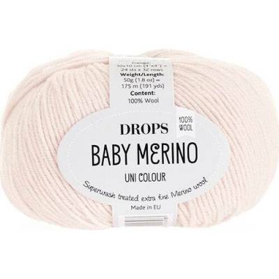 Příze DROPS Baby merino uni color 44 - pudrová