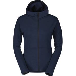 Scott Дамски вълнен пуловер Scott Women's Hoody Commuter Merino Cycling jacket - Dark Blue - размер XS (105-7789-0111)