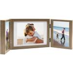 vidaXL Тройна фоторамка колаж светлокафява 28x18 см+2x(13x18 см) (332749)