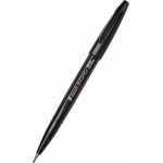Pentel Маркер четка Pentel Brush Sign Pen (SES15C-A), чернa, гъвкав връх, акварелно мастило (SES15C-A)