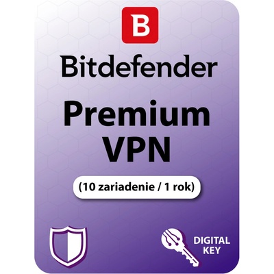 Bitdefender Premium VPN - 10 lic. 12 mes.