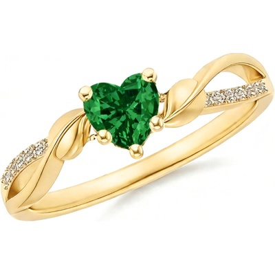 Mabell Dámsky strieborný prsteň YRINA SK221DR27217R GOLD GREEN 5C45