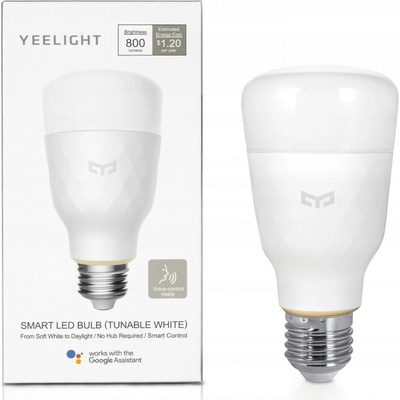 Xiaomi Yeelight LED žárovka , bílá objímka, E26/27, 10W, bílá