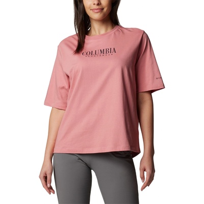 Columbia Дамска риза с къс ръкав Columbia Cascade Short Sleeve Shirt Womens - Pink