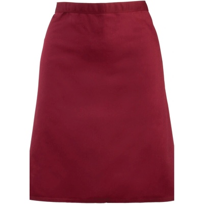 Premier Zástěra Colours PR 151 do pasu krátká COT39015137099-burgundy