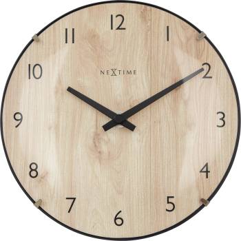NeXtime Стенен или настолен часовник Edge Wood Mini (3532)