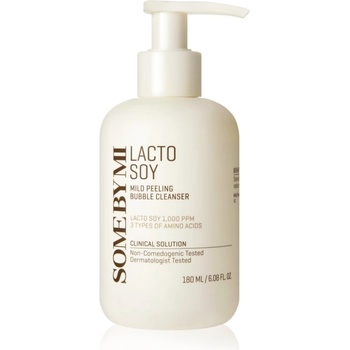 Some By Mi Lacto Soy Mild Bubble Peeling Cleanser нежно почистващ пилинг за чувствителна кожа на лицето 180ml