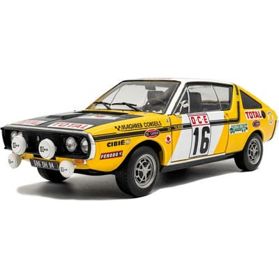 Solido Renault 17 Gordini 16 Privé/Tilber Rallye du Maroc 1976 1:18