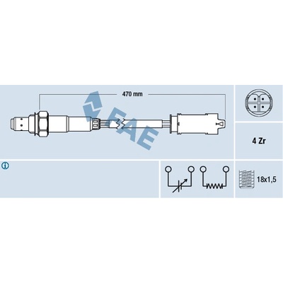 Lambda sonda FAE 77326
