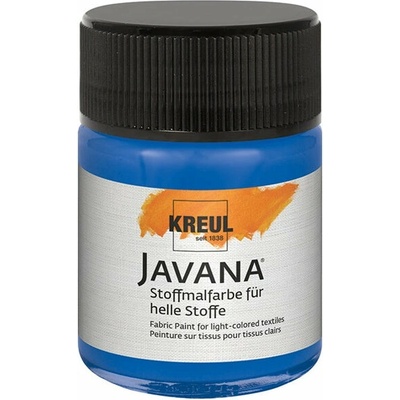 Javana farba na svetlý textil 50 ml kráľovská modrá