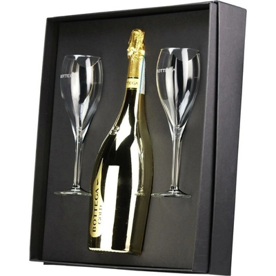 Bottega Gold Prosecco Spumante Brut DOC 11% 0,75 l (dárkové balení 2 sklenice)