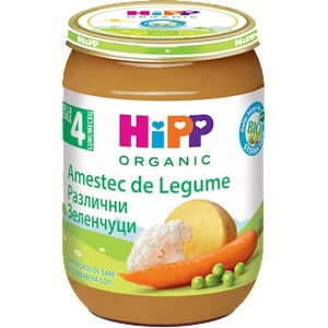 HiPP Био пюре с различни зеленчуци, 190 g (10468197)