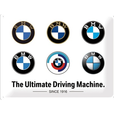 NOSTALGIC ART ceduľa 30x40 BMW (Logo Evolution)