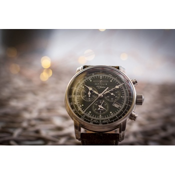 Zeppelin LZ 127 Graf Zeppelin 86843 Orologio da uomo, blu/marrone