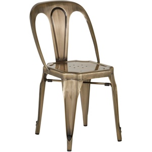 Premier Housewares Метален трапезен стол в месингов цвят Grange - Premier Housewares (5527674)