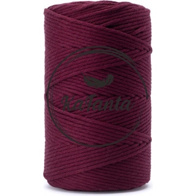 Macrame priadza KaFanta PREMIUM 3mm/100m - burgundy