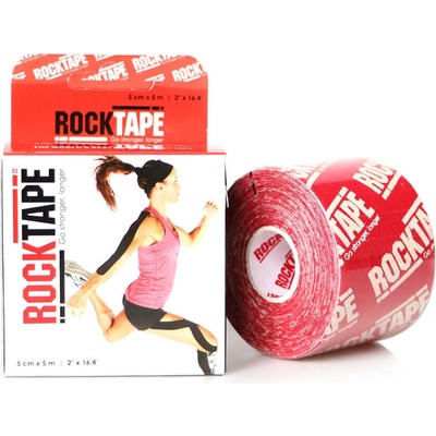 RockTape kineziologický tejp červený so značkou 5 cm x 5 m