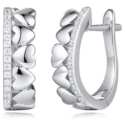 Silverino náušnice so zirkónmi 6969