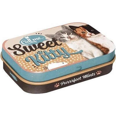 Sweet Kitty mentolky v plechové krabičce 15 g