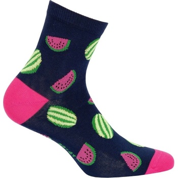 Veselé barevné bavlněné ponožky s melouny