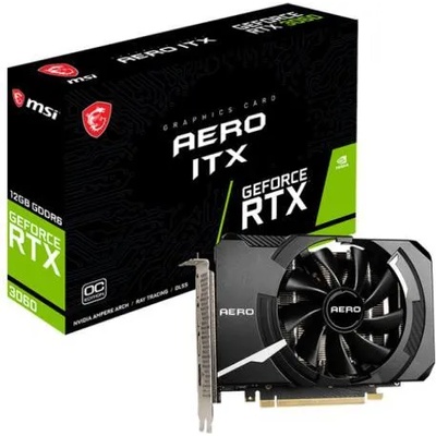 MSI GeForce RTX 3060 AERO ITX OC 12GB GDDR6 192bit (V809-3689R)
