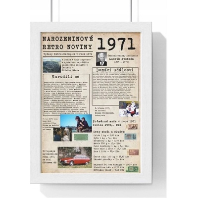 Retro noviny k narozeninám z jakéhokoliv roku
