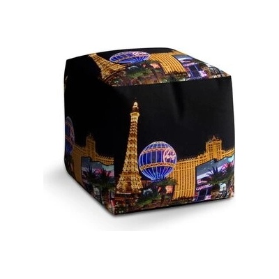 Sablio Taburet Cube Las Vegas 3: 40x40x40 cm