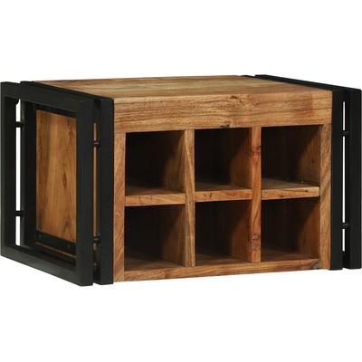 vidaXL Винен рафт 2 pcs 46 x 35 x 27, 5 см Солидно акациево дърво (4016759)