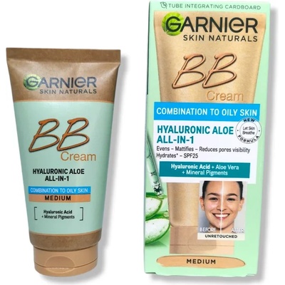 Garnier BB крем, Комбинирана към мазна кожа, Medium, 50мл