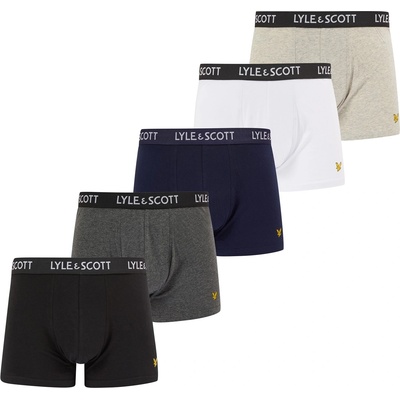 Lyle and Scott Боксерки Lyle and Scott Men's Core Trunk - Black/White/Gry