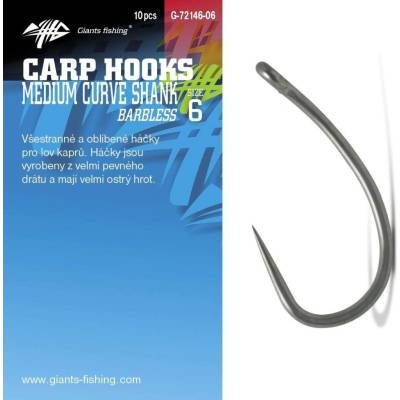 Giants fishing bez protihrotu Medium Curve Shank vel.8 10ks